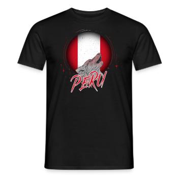 Peru - Men's T-Shirt - black - Front - AI Model Male 178 light (178cm)