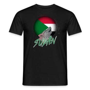 Sudan - Men's T-Shirt - black - Front - AI Model Male 178 light (178cm)