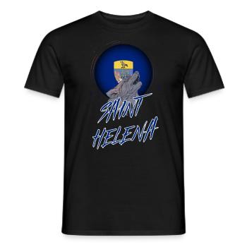 Sainte-Hélène - T-shirt homme - noir - Devant - AI Model Male 178 light (178cm)