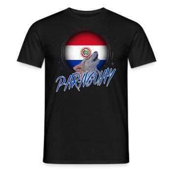Paraguay - Männer T-Shirt - Schwarz - Vorne - AI Model Male 178 light (178cm)