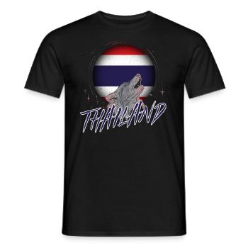 Thaïlande - T-shirt homme - noir - Devant - AI Model Male 178 light (178cm)