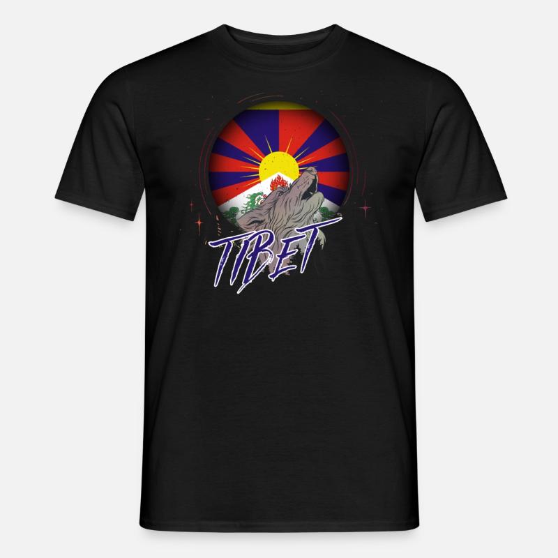 Tibet - Männer T-Shirt - Schwarz