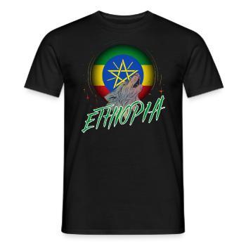 Ethiopia - Men's T-Shirt - black - Front - AI Model Male 178 light (178cm)