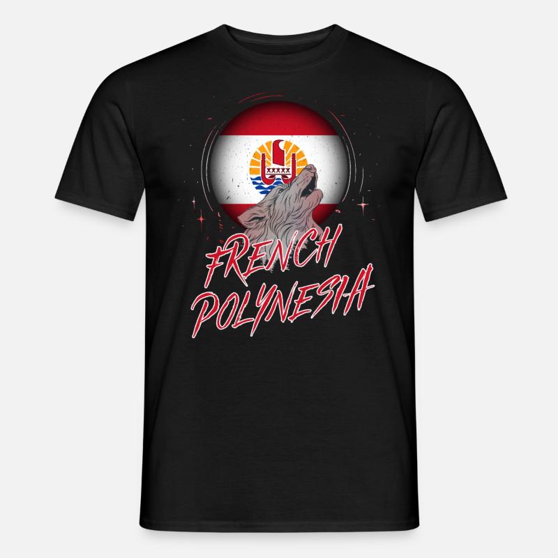 Französisch-Polynesien - Männer T-Shirt - Schwarz