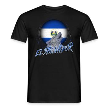 El Salvador - Men's T-Shirt - black - Front - AI Model Male 178 light (178cm)
