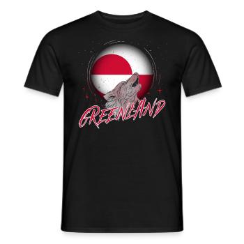 Greenland - Men's T-Shirt - black - Front - AI Model Male 178 light (178cm)