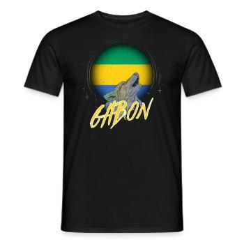 Gabon - Men's T-Shirt - black - Front - AI Model Male 178 light (178cm)