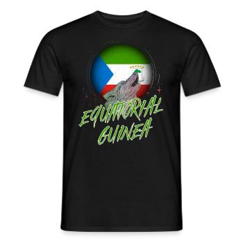 Equatorial Guinea - Men's T-Shirt - black - Front - AI Model Male 178 light (178cm)