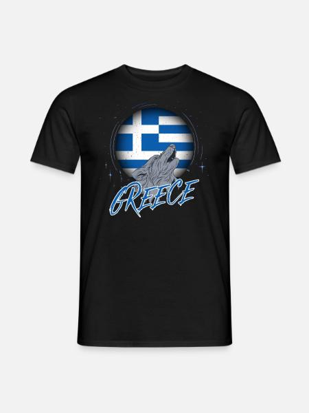 Grèce - T-shirt homme - noir