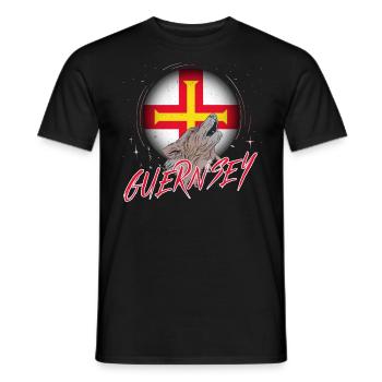 Guernsey - Men's T-Shirt - black - Front - AI Model Male 178 light (178cm)