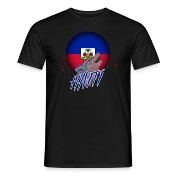 Haiti - Männer T-Shirt - Schwarz - Vorne - AI Model Male 178 light (178cm)