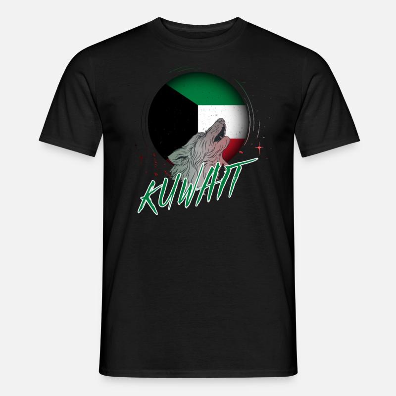 Kuwait - Männer T-Shirt - Schwarz