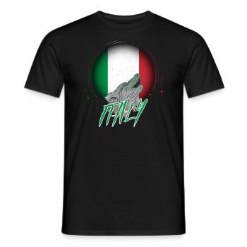 Italie - T-shirt homme - noir - Devant - AI Model Male 178 light (178cm)