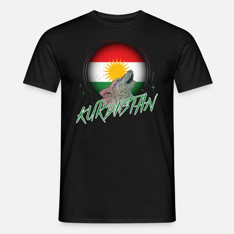 Kurdistan - Männer T-Shirt - Schwarz