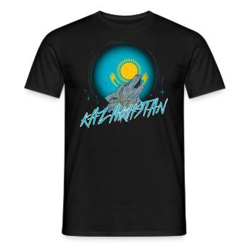 Kazakhstan - T-shirt homme - noir - Devant - AI Model Male 178 light (178cm)