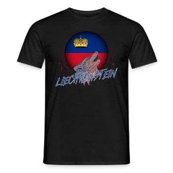 Liechtenstein - Männer T-Shirt - Schwarz - Vorne - AI Model Male 178 light (178cm)