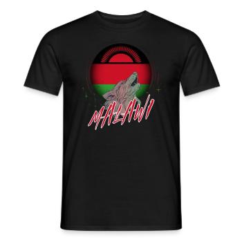 Malawi - Men's T-Shirt - black - Front - AI Model Male 178 light (178cm)