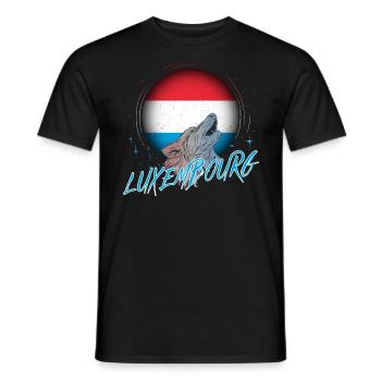 Luxembourg - T-shirt homme - noir - Devant - AI Model Male 178 light (178cm)