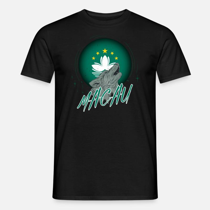 Macau - Männer T-Shirt - Schwarz