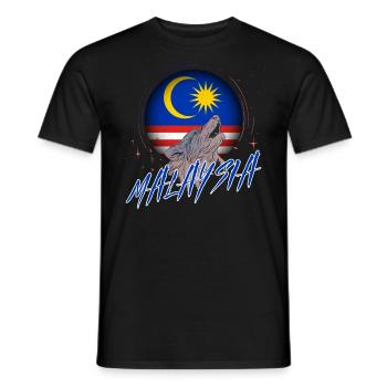 Malaisie - T-shirt homme - noir - Devant - AI Model Male 178 light (178cm)