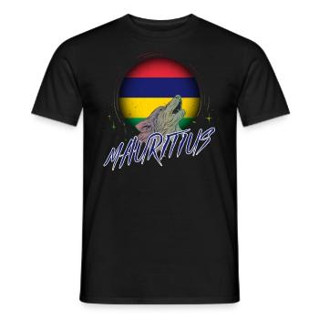 Mauritius - Men's T-Shirt - black - Front - AI Model Male 178 light (178cm)