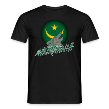 Mauritania - Men's T-Shirt - black - Front - AI Model Male 178 light (178cm)