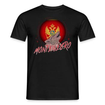 Monténégro - T-shirt homme - noir - Devant - AI Model Male 178 light (178cm)