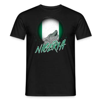 Nigeria - Men's T-Shirt - black - Front - AI Model Male 178 light (178cm)