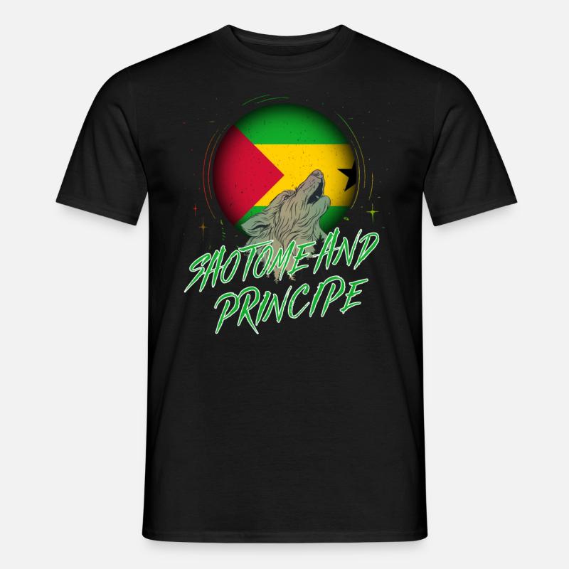 São Tomé und Príncipe - Männer T-Shirt - Schwarz
