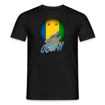 Ogoni - Männer T-Shirt - Schwarz - Vorne - AI Model Male 178 light (178cm)