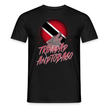 Trinité et Tobago - T-shirt homme - noir - Devant - AI Model Male 178 light (178cm)