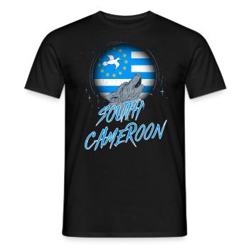 Sud Cameroun - T-shirt homme - noir - Devant - AI Model Male 178 light (178cm)