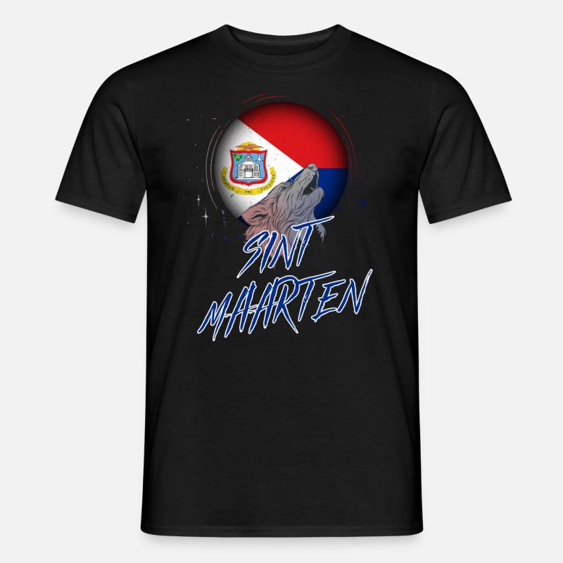 Sint Maarten - Männer T-Shirt - Schwarz