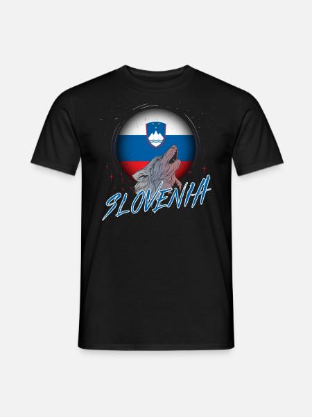 Slowenien - Männer T-Shirt - Schwarz