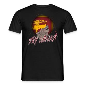 Sri Lanka - Men's T-Shirt - black - Front - AI Model Male 178 light (178cm)