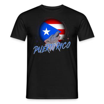 Puerto Rico - Männer T-Shirt - Schwarz - Vorne - AI Model Male 178 light (178cm)