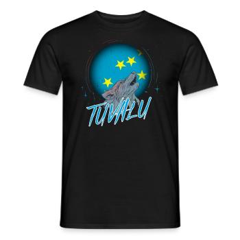 Tuvalu - T-shirt homme - noir - Devant - AI Model Male 178 light (178cm)