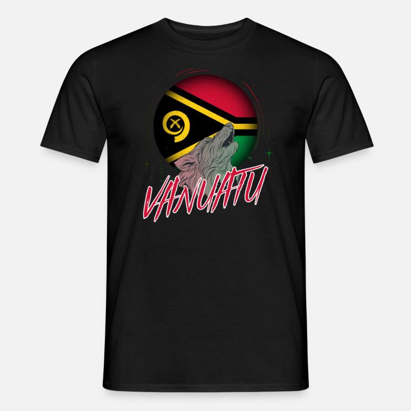 Vanuatu - Männer T-Shirt - Schwarz
