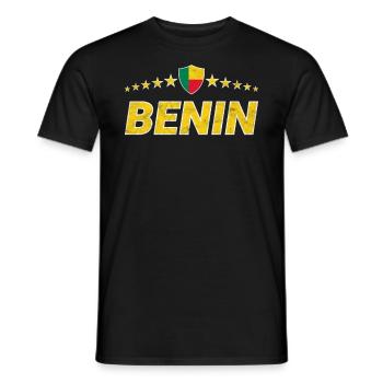 Benin - Männer T-Shirt - Schwarz - Vorne - AI Model Male 178 light (178cm)