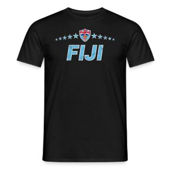 Fidschi - Männer T-Shirt - Schwarz - Vorne - AI Model Male 178 light (178cm)