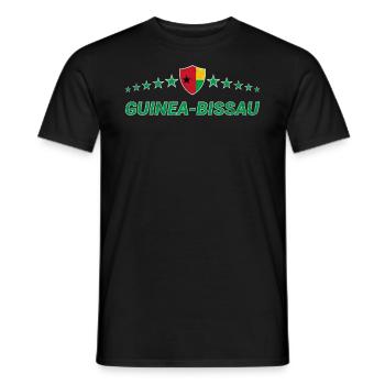 Guinée-Bissau - T-shirt homme - noir - Devant - AI Model Male 178 light (178cm)