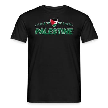 Palestine - T-shirt homme - noir - Devant - AI Model Male 178 light (178cm)