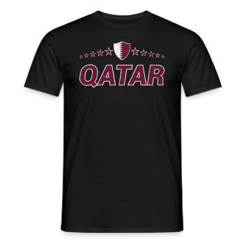 Qatar - Men's T-Shirt - black - Front - AI Model Male 178 light (178cm)