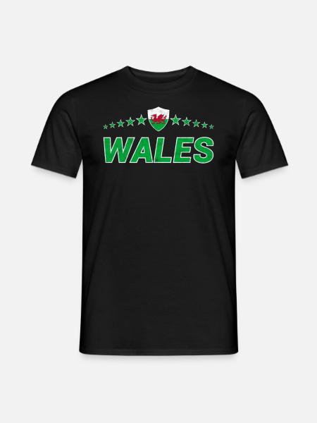 Wales - Men's T-Shirt - black