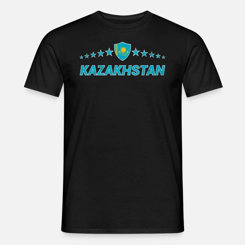 Kasachstan - Männer T-Shirt - Schwarz