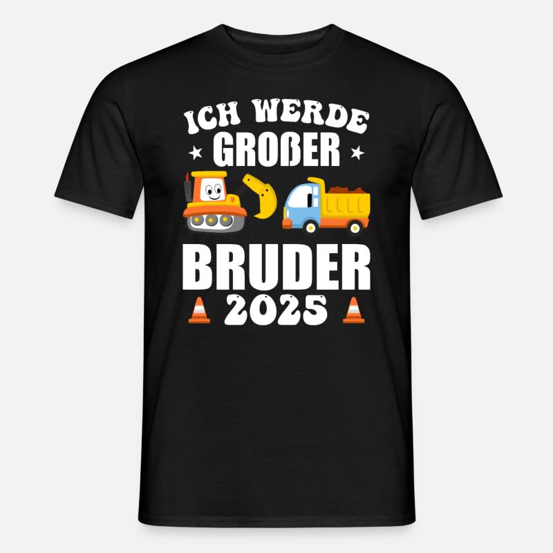 Ich Werde Großer Bruder 2025 - Männer T-Shirt - Schwarz