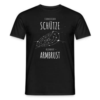 Sternzeichen Schütze Aszendent Armbrust - Sport - Männer T-Shirt - Schwarz - Vorne - AI Model Male 178 light (178cm)