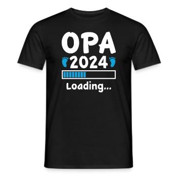 Opa 2024 Loading - Männer T-Shirt - Schwarz - Vorne - AI Model Male 178 light (178cm)