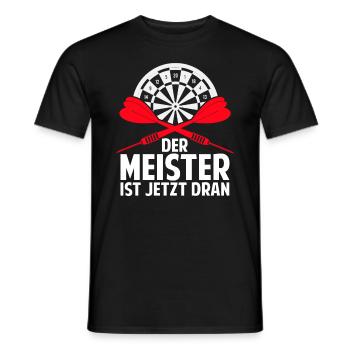 Lustige Darts und Dart Geschenke für Dartspieler - Männer T-Shirt - Schwarz - Vorne - AI Model Male 178 light (178cm)