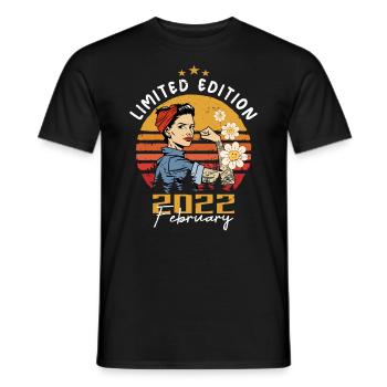 2 ans - Né en février 2022 - T-shirt homme - noir - Devant - AI Model Male 178 light (178cm)